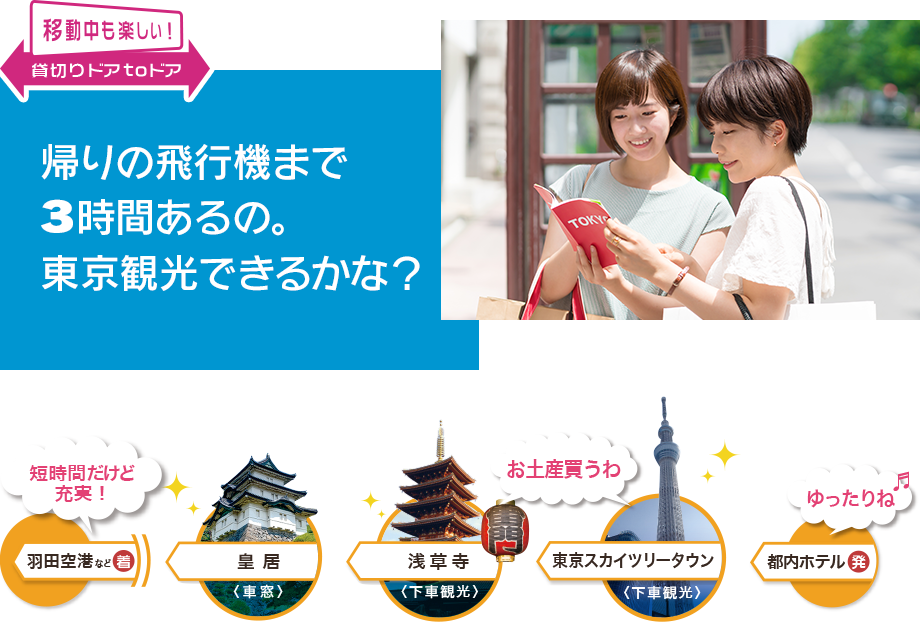 東京観光タクシーのイメージ